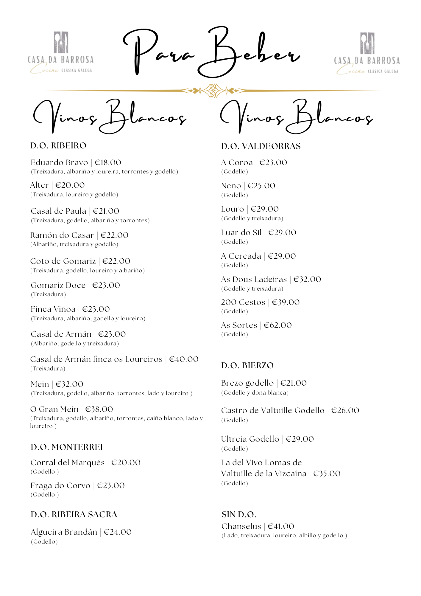 Vinos Blancos II
