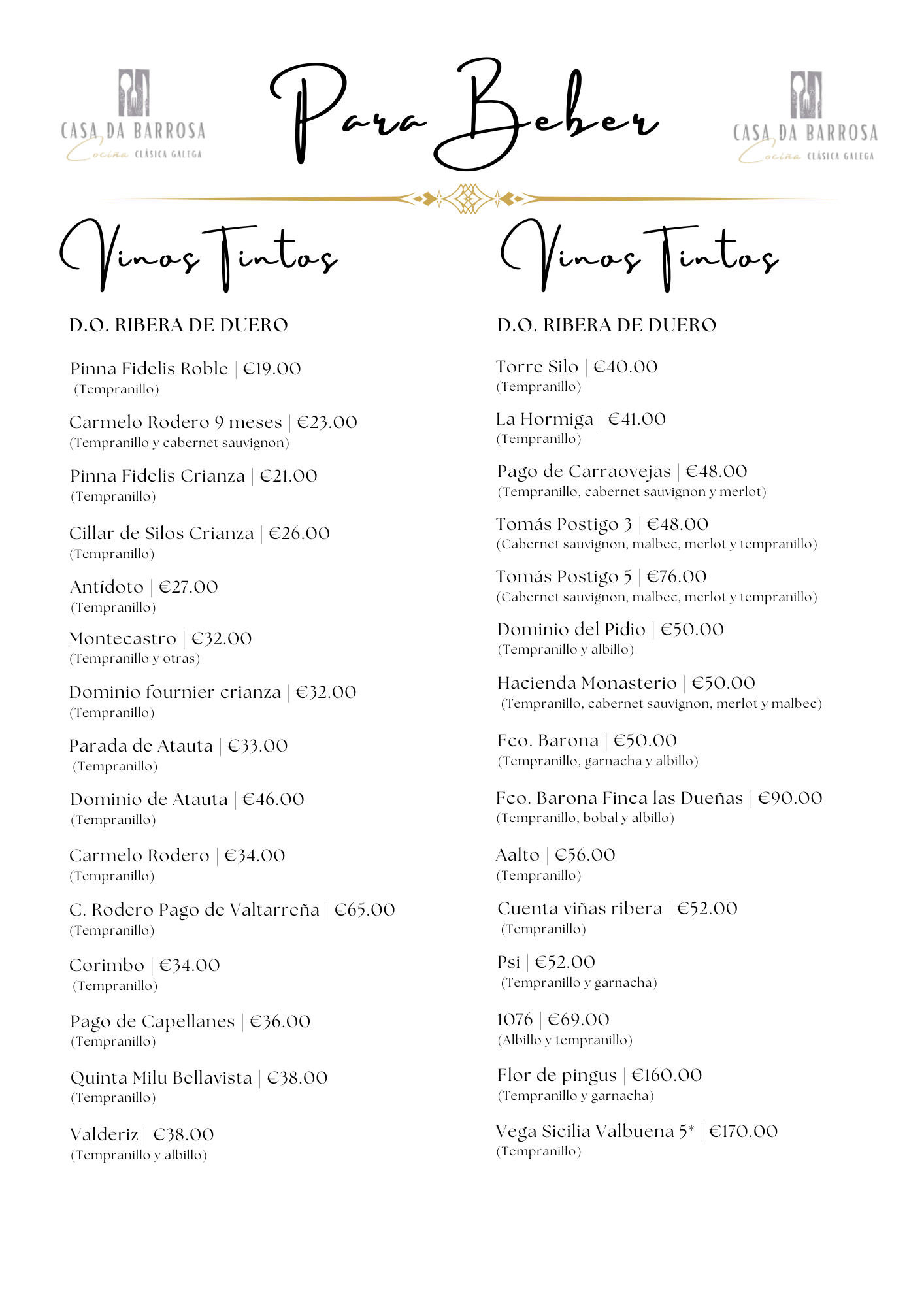Vinos Tintos II