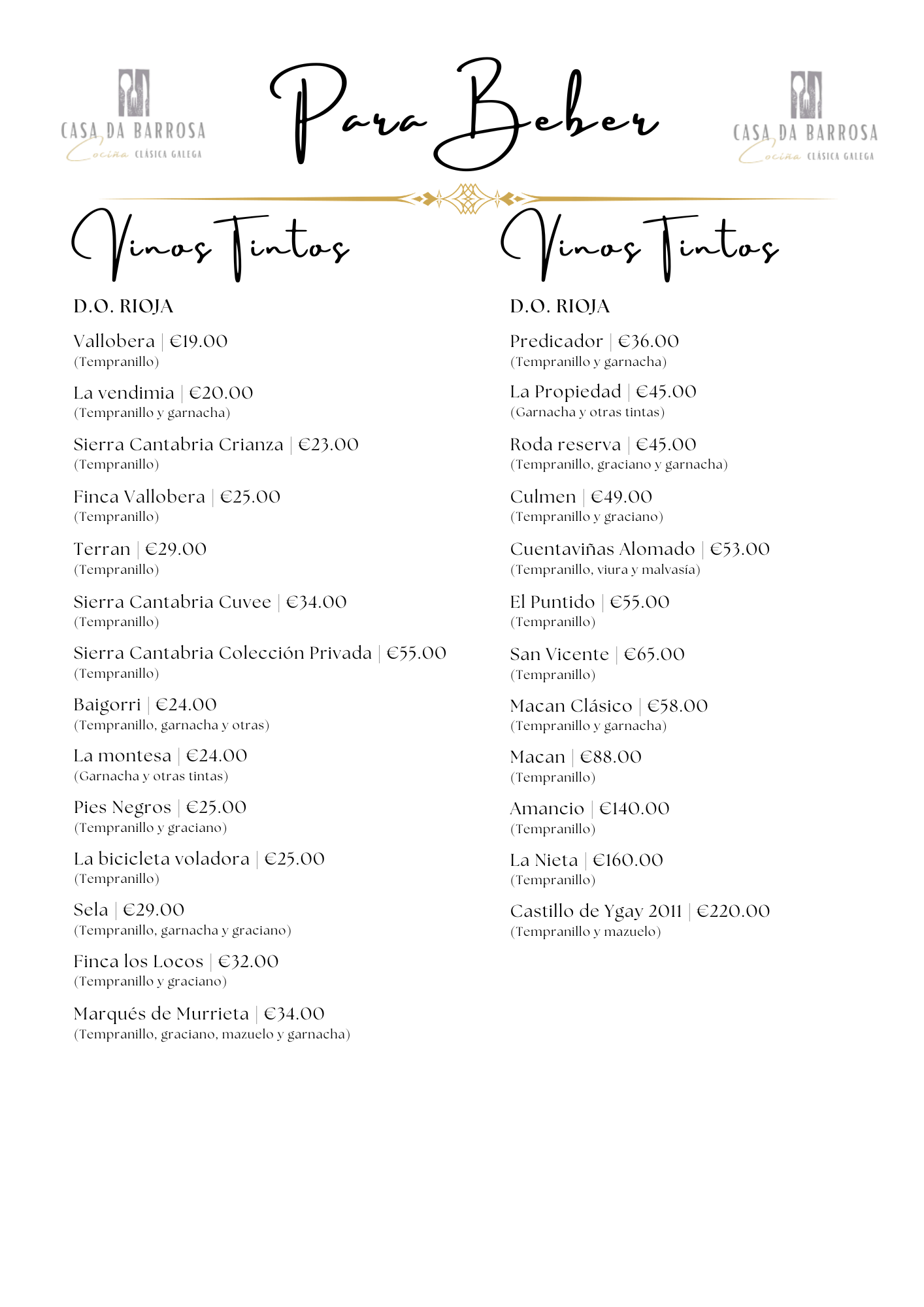 Vinos Tintos III