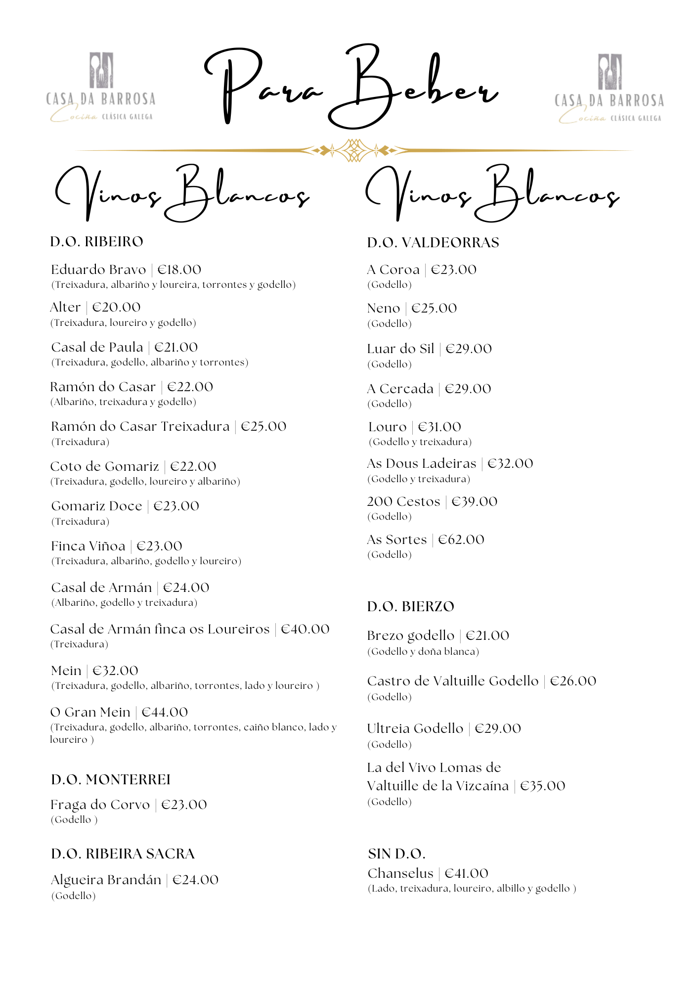 Vinos Blancos II